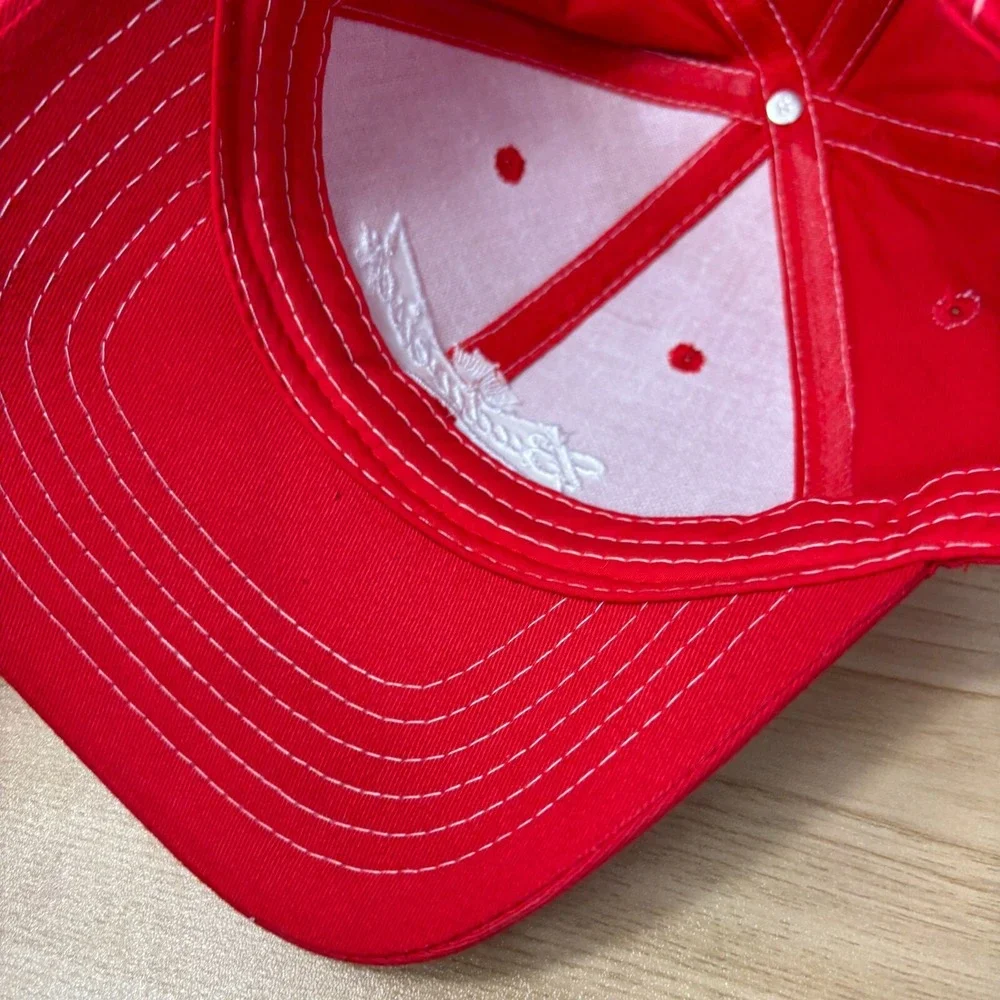 Budweiser Hat Cap Strap Back Red‎ Beer Brewing Adjustable